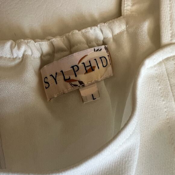 Sylphide botanical mesh sleeve dress size Large (runs small) Romantic Fairy - Picture 4 of 10